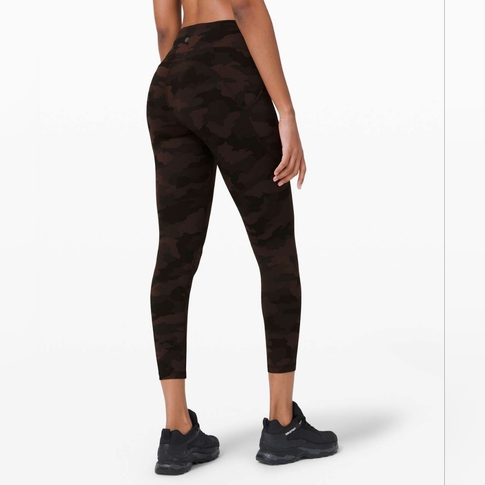 Lululemon Invigorate High-Rise Tight 25" Heritage 365 Camo Brown Earth size 2 - Picture 2 of 12